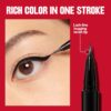 REVLON ColorStay Lash Serum + Liner, Waterproof Eyeliner, Healthier Looking Eyelashes, Smudge-Resistant Flexible Brush Tip, 001 Blackest Black