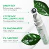 innisfree Green Tea Caffeine Bright-Eye Serum with Niacinamide, Cooling Korean Eye Roll On Serum, Hydrating Eye Cream