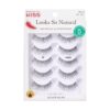 KISS Looks So Natural False Eyelashes Multipack #03, Lightweight & Comfortable, Delicate Volume, Natural-Looking, Tapered End Technology, Reusable, Cruelty-Free, Contact Lens Friendly, 5 Pairs