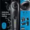 Braun All-in-One Style Kit Series 5 5470, 9-in-1 Trimmer for Men w/Beard Trimmer, Body Trimmer for Manscaping, Gillette Fusion5 ProGlide Razor, 40 Length Settings, Rechargeable Battery, Cordless