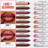 REVLON Super Lustrous Glimmer Gloss, Non-Sticky Lip Gloss, High-Shine Finish, Plant-Based Glitter, 003 Lavender Lust, 0.13 fl oz