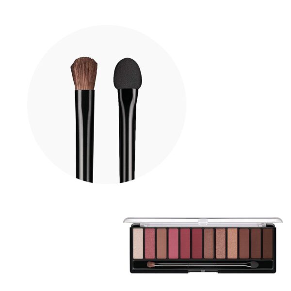 Rimmel London Magnif'Eyes Eyeshadow Palette, 12 Shades, Blendable Formula, Versatile, 007, Crimson, 0.5oz