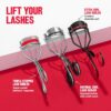 Revlon Natural Curl Lash Curler, Gives a Natural Eyelash Lift, with Finger Grips for a Non Slip Grip, Easy to Use, 1 Count