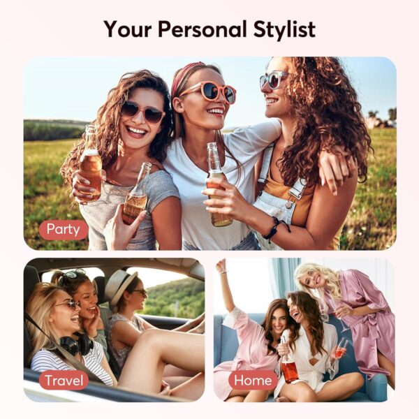 5 in 1 Hair Styler - Professional High Speed Hot Air Styler, Frizz-Free Hair Dryer Brush, No Heat Damage Air Styler Wrap - Hair Dryer, Curl, Volumize, Straighten,Gifts for Women, Travel