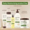 Aveeno Daily Moisturizing Cream with Prebiotic Oat & Shea Butter, Body, Face & Hand Cream for Normal to Dry, Sensitive Skin Hydrates for 48 Hours, Fragrance Free & Non-Comedogenic, 20 Oz