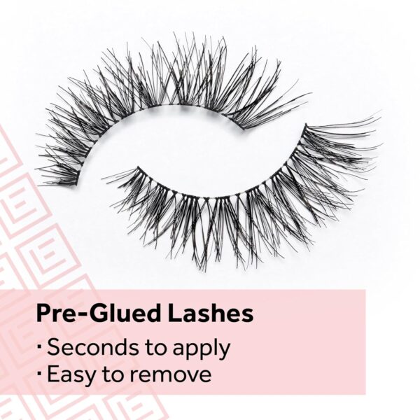 Eylure Pre-Glued Wispy Light Texture Eyelashes, No.117, Twin Pack