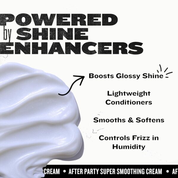 Bed Head by TIGI After Party Super Smoothing Cream – Anti Frizz hair styling product with humidity protection for frizzy, dull or coarse hair, 3.38 fl. oz.​