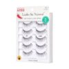 KISS Looks So Natural False Eyelashes Multipack #03, Lightweight & Comfortable, Delicate Volume, Natural-Looking, Tapered End Technology, Reusable, Cruelty-Free, Contact Lens Friendly, 5 Pairs