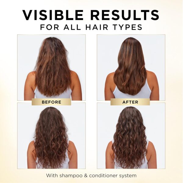 Pantene Conditioner, Daily Moisture Renewal - Pro-V Nutrients for Dry, Color-Treated, Straight to Curly Hair, 72-Hour Hydration & Softness, 25.1 Oz Each, 2-Pack + Miracle Rescue Shot (0.5 Oz)