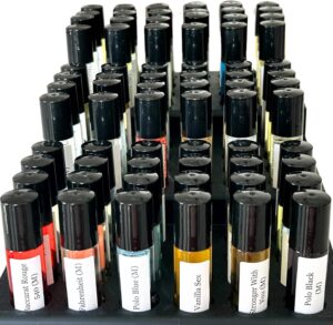 50 pc Wholesale Items for Resale - Perfume Bulk, Mini Sample Fragrance Oils for Spa Salon Barber Shop Boutique Retail Business Supplies, Roll on Fragrance Body Oil (Unisex Mix)