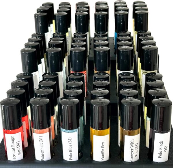 50 pc Wholesale Items for Resale - Perfume Bulk, Mini Sample Fragrance Oils for Spa Salon Barber Shop Boutique Retail Business Supplies, Roll on Fragrance Body Oil (Unisex Mix)