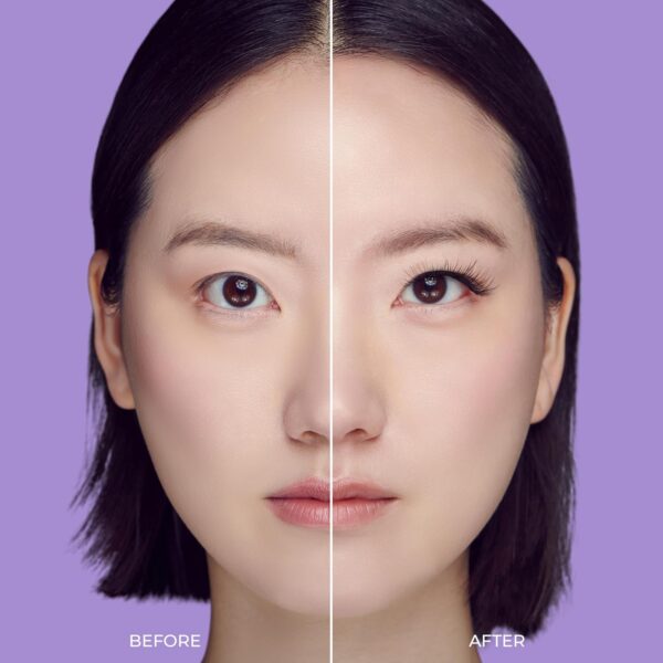 KISS imPRESS Falsies Self Adhesive Eyelashes, Press On Lashes, 12mm-14mm Natural Volume Lashes, Black, No Glue Needed, Invisible Band, 36 Lash Clusters & Non-Stick Applicator - Natural