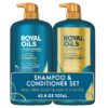 Head & Shoulders Royal Oils Dandruff Shampoo and Conditioner Set, Coconut Oil & Apple Cider Vinegar, Moisture Renewal, Scalp Relief, Curly & Coily Hair, Anti Dandruff, 31.4 Fl Oz Each, 2 Pack