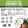 Viva Naturals Organic Coconut Oil - Unrefined, Cold-Pressed Extra Virgin Coconut Oil, USDA Organic and Non-GMO Cooking Oil, Great as Hair Oil and Skin Oil, 16 fl oz
