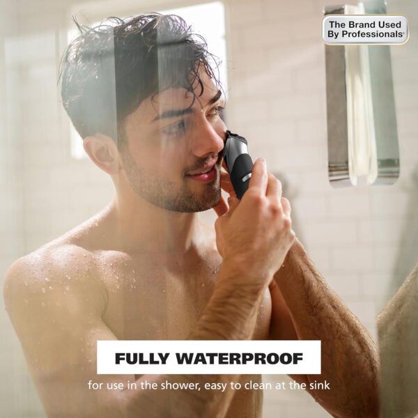 Wahl Pro Series Forever Blade Stainless Steel Cordless Rechargeable Beard Trimmer for Men with No Slip Grip & USB Charge, Made in The USA – Model 3026017