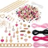 Make It Real Juicy Couture: Glitz ‘N Glam Charm Bracelets - 494pc DIY Kit, Design & Create 18 Cord & Ribbon Bracelets, Bead Jewelry, Storage Case, Girls & Kids 8+