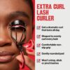 Revlon Extra Curl Lash Curler, Gives an All Day Dramatic Curl, with Finger Grips for a Non Slip Grip, Easy to Use, 1 Count