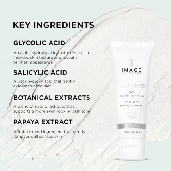 IMAGE Skincare, AGELESS Total Resurfacing Masque, Anti-Aging Smoothing Facial Mask, 2 oz