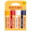 Burt's Bees Lip Balm, Beeswax, Strawberry, Coconut and Pear, and Vanilla Bean Pack, With Responsibly Sourced Beeswax, Tint-Free, Natural Lip Treatment, 4 Tubes, 0.15 oz.