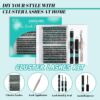 Lash Clusters Kit 320Pcs,30D 40D Eyelash Extension Kit,Lash Bond and Seal Waterproof,Lash Remover for Individual Cluster Lashes Kit,Lash Applicator Tool for DIY Lash Extension Kit(D-Mix9-16mm Kit)