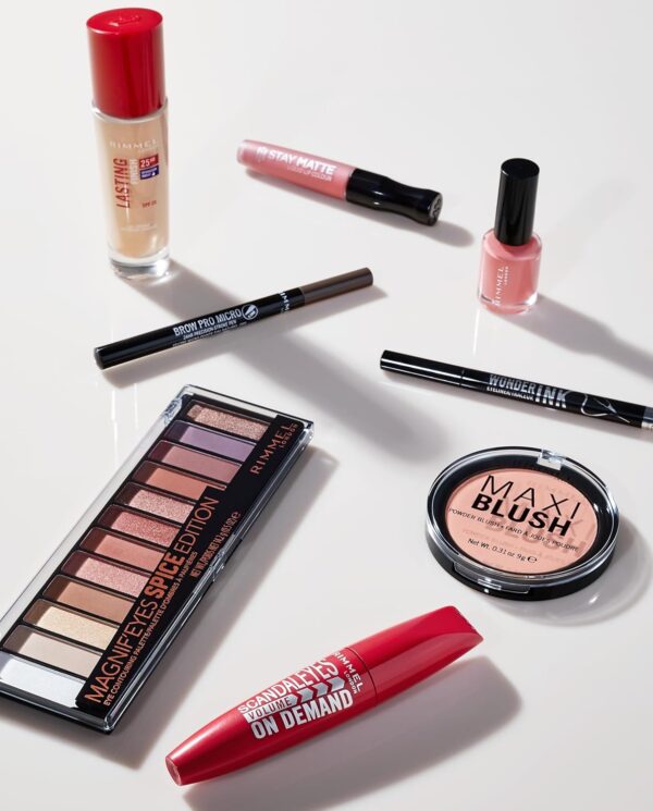 Rimmel London Stay Matte Liquid Lip Color with Full Coverage Kiss-Proof Waterproof Matte Lipstick Formula that Lasts 12 Hours - 800 Midnight, .21oz