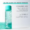 Real Techniques Real Clean In-The-Clear Eye Makeup Remover, Gentle Liquid Makeup Remover, Skin Repair Ingredients, Hyaluronic Acid & Vitamin C, Vegan & Cruelty-Free, 4 fl.oz./110 mL Bottle