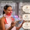 Lifepro Red Light Therapy Face Mask - LED Light Therapy Mask with 3 Colors for Face and Neck - Portable Skin Care Device for at-Home Facials