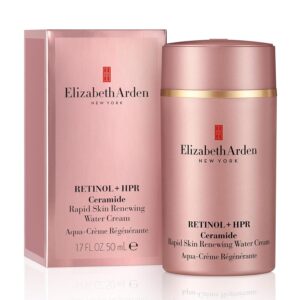 Elizabeth Arden Retinol Serum Wrinkle Filler + HPR Next Generation Retinoid, Ceramide, and Peptide Rapid Skin Renewing Water Day and Night Cream for Face and Neck