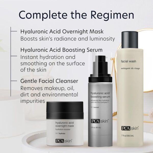 PCA SKIN Overnight Face Mask, Hyaluronic Acid Overnight Mask, Brightening Face Mask Rejuvenates and Hydrates Skin Overnight, Helps Boost Skin Radiance and Luminosity, Anti Aging Face Mask, 1.8 oz Jar