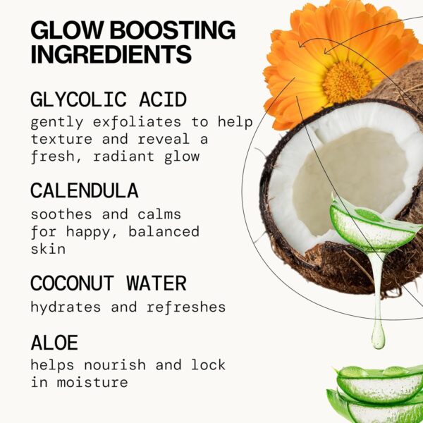 Pacifica Beauty | Glowing Makeup Remover Wipes | Gycolic Acid, Coconut Water, Aloe Infused | Daily Cleansing + Exfoliating | Clean Skin Care | Plant Fiber Facial Towelettes | 4 Count | Vegan