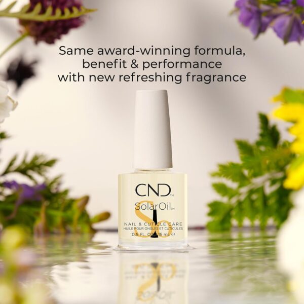 CND Cuticle Couple, SolarOil + Cuticle Eraser, Natural Blend Oils, Moisturizes and Conditions Skin, Gentle Exfoliator, 0.5 fl oz.