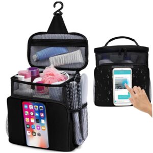 Toiletry Bag, Hanging Toiletry Bag 10x5.6x10" Large Capacity Foldable Portable Water Resistant Shower Bags for Women Dorm Home Travel Essentials
