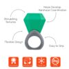 INNOBABY TEETHIN' Smart Birthstone Ring TEETHER - May (Emerald)