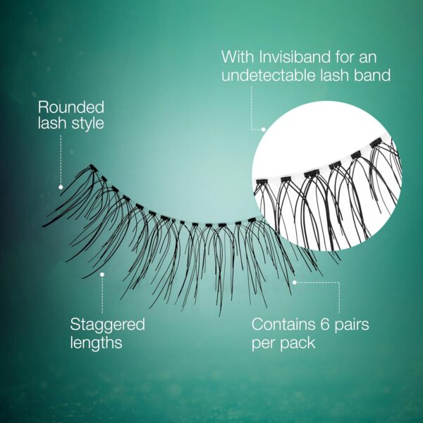 Ardell False Eyelashes Natural 110 Black, 1 pack (5 pairs per pack)