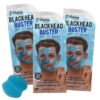 7th Heaven Blackhead Buster Peel-Off Face Mask, Men's Deep Pore Detoxifying Mask, 3-Pack of 0.3 Fl Oz each, Blue, 3 Sachets