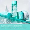 Real Techniques Real Clean In-The-Clear Eye Makeup Remover, Gentle Liquid Makeup Remover, Skin Repair Ingredients, Hyaluronic Acid & Vitamin C, Vegan & Cruelty-Free, 4 fl.oz./110 mL Bottle