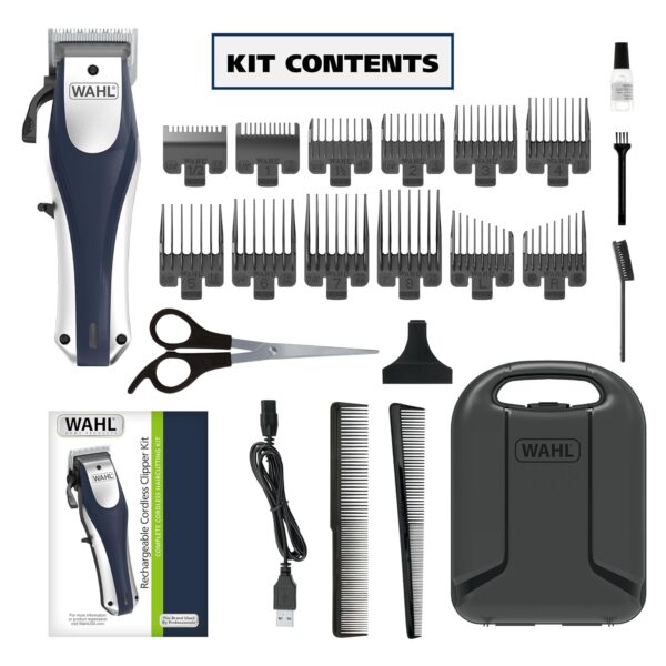 Wahl Lithium Ion Pro Rechargeable Cordless Hair Clippers for Men, Woman, & Children with Smart Charge Technology for Convenient at Home Haircutting - Model 79470