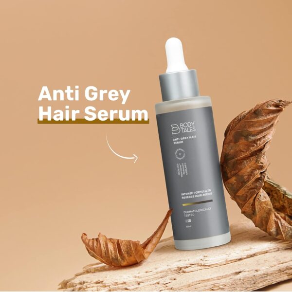Anti-Gray Hair Serum, Arcolys, Melanogray, Redensyl, Hairline, Reduce Pre-Mature Hair Greying, Reverse Hair Graying, Paraben Free, Green Beauty, Clean Beauty, 60ml