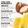 Pacifica Pineapple Curls Shampoo & Conditioner Set – Curl Defining Hair Care for Curly & Coily Hair, Enhances Bounce & Reduces Frizz Sulfate Free Clean Beauty Vegan & Cruelty-Free Dermatologist Tested