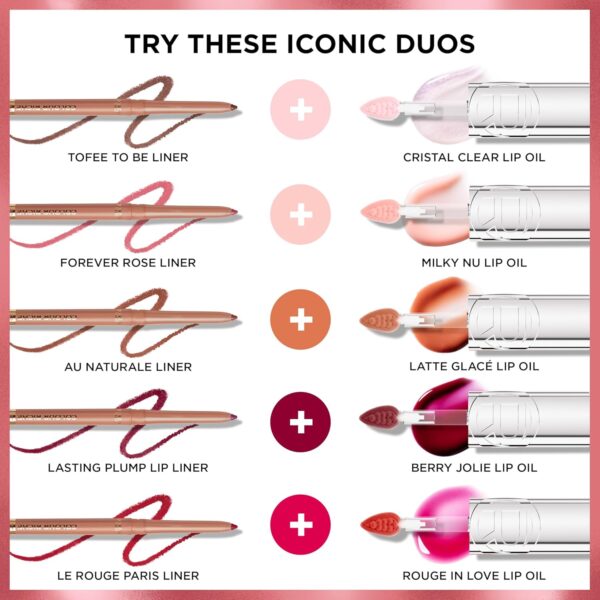 L'Oreal Paris Plump Ambition Hyaluron Lip Oil, 24 HR Lip Gloss with Hyaluronic Acid, Volumizing Formula with Glass-Like Shine, Cristal Clear 101, 0.16 Fl Oz