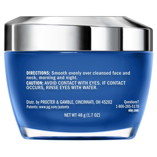 Olay Hyaluronic Acid Face Moisturizer, Instant Hydration for Women, Fragrance-Free - Dry Skin Solution, Glowing, Smoothing, Plumping, Renewing - Niacinamide, Amino Peptides 1.7 Oz