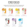 Freeman Naturals Facial Mask 12 Piece Variety Bundle, Peel-Off, Gel & Cream Face Masks, Hydrating, Brightening, & Nourishing Skincare, Natural Ingredients, Travel Size, 0.33 fl. oz./10 ml Sachets