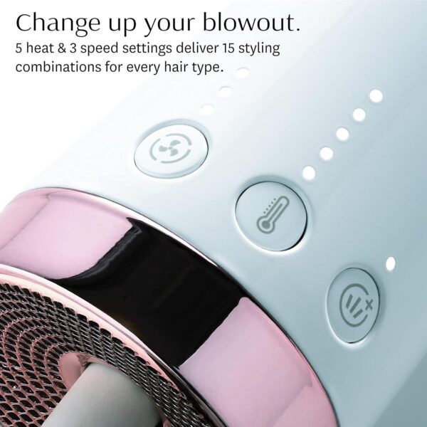 T3 AireBrush Duo Interchangeable Hot Air Blow Dry Brush with Two Attachments � Includes 15 Heat and Speed Combinations, T3 IonFlow Technology, Volume Booster Switch, Lock-in Cool Shot
