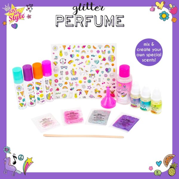 Just My Style Glitter Roller Perfume by Horizon Group USA Multi-color, 10 x 9 x 13.5