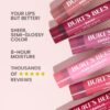 Burt's Bees Lip Tint Balm, Long Lasting 2 in 1 Duo Tinted Balm Formula, Color Infused with Hydrating Shea Butter for a Natural Looking Buildable Finish, Hibiscus, 1 Tube
