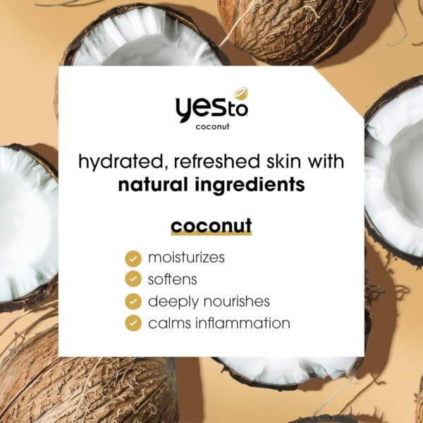 Yes To Face Wipes for Women and Men, Restoring Facial Cleansing Wipes for use as a Make Up Remover, Cleaning, Soothing, Coconut (Pack of 2)