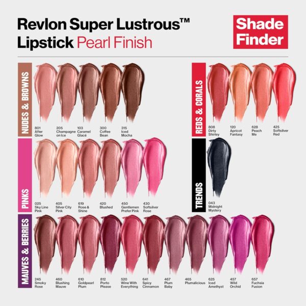Revlon Super Lustrous Lipstick, Creamy Formula For Soft, Fuller-Looking Lips, Moisturized Feel, 520 Wine With Everything, 0.15 oz