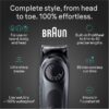Braun All-in-One Style Kit Series 5 5470, 9-in-1 Trimmer for Men w/Beard Trimmer, Body Trimmer for Manscaping, Gillette Fusion5 ProGlide Razor, 40 Length Settings, Rechargeable Battery, Cordless
