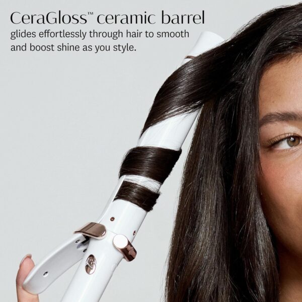 T3 SinglePass Curl X Extra-Long Barrel 1", 1.25", 1.5" Curling Iron with 9 Heat Settings and Ceramic Barrel for Fast Styling and Lasting Results on All Hair Types