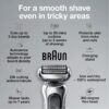 Braun Series 7 7032cs Flex Electric Razor for Men, Wet & Dry, Electric Razor, Rechargeable, Cordless Foil Shaver with Beard Trimmer and Charging Stand, Silver